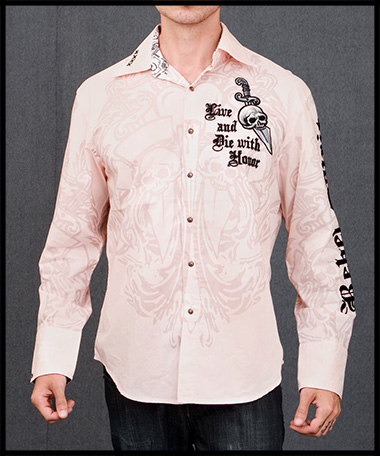 Rebel Spirit - Мужская рубашка - LSW290-PINK